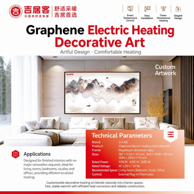 Home living setting Graphene Electric Heating Decorative Art