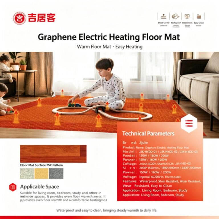 Home renovation setting Graphene electric heating floor mat