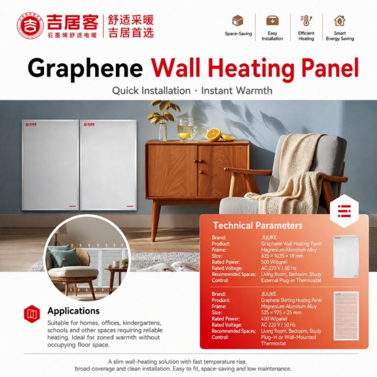 Home renovation setting Graphene Wall-Mounted Heating Panels (Skirting Style)