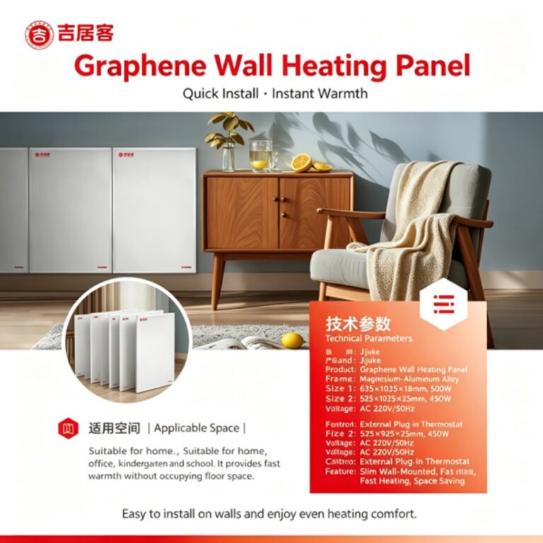 Home renovation setting Graphene Wall-Mounted Heating Panels (Skirting Style)