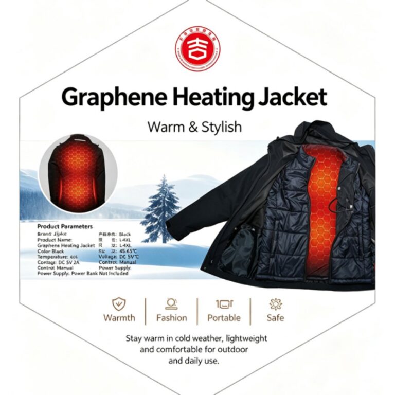 Personal warmth Graphene-heated clothing